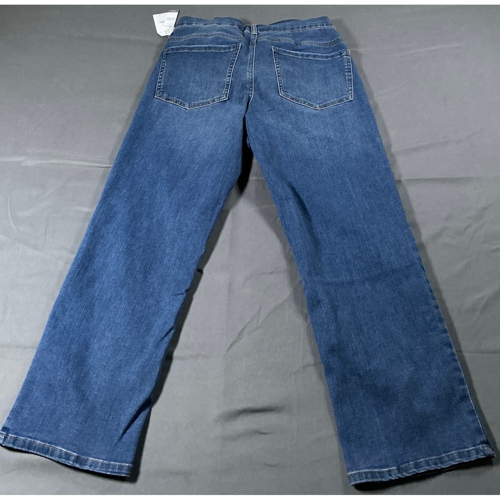 Time and Tru Womens Maternity Straight Leg Jeans‎ Blue Medium Wash Small 4-6 NWT - Picture 8 of 12